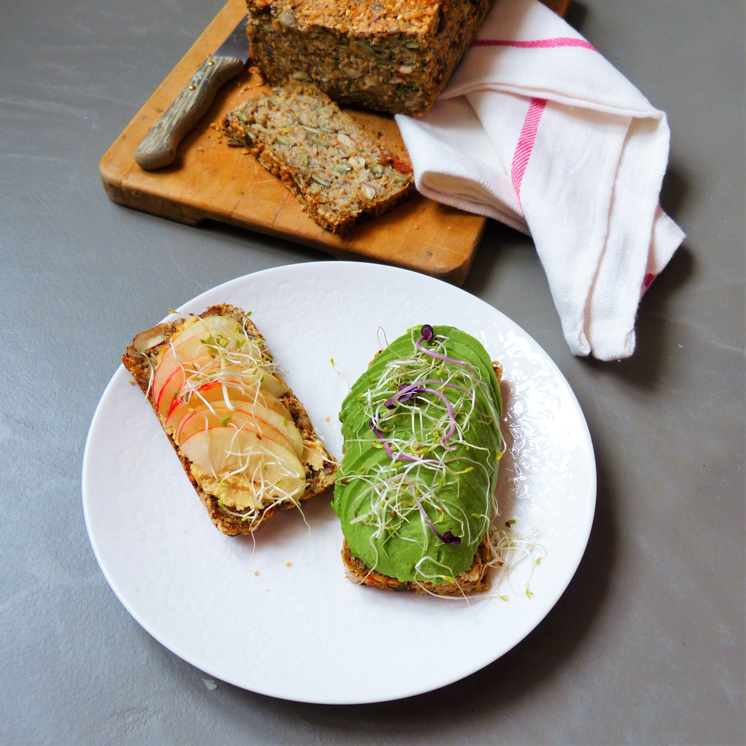 Recette pain au four au lin et graines de tournesol