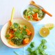 Curry de patate douce, brocoli et poireaux